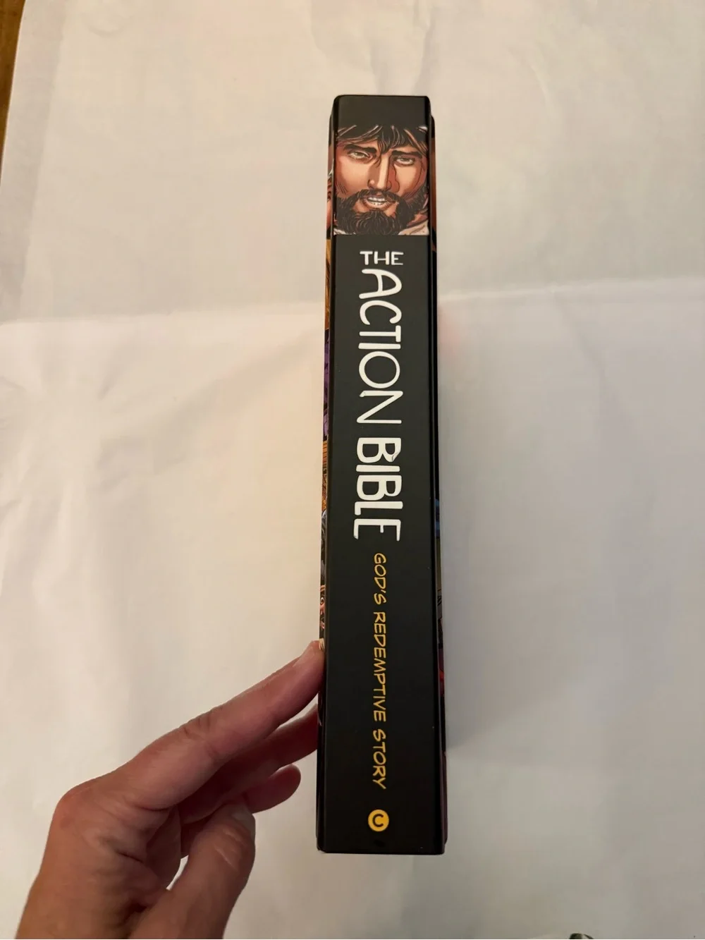 The Action Bible Graphic Novel - Bold Multicolor Comic Cover
